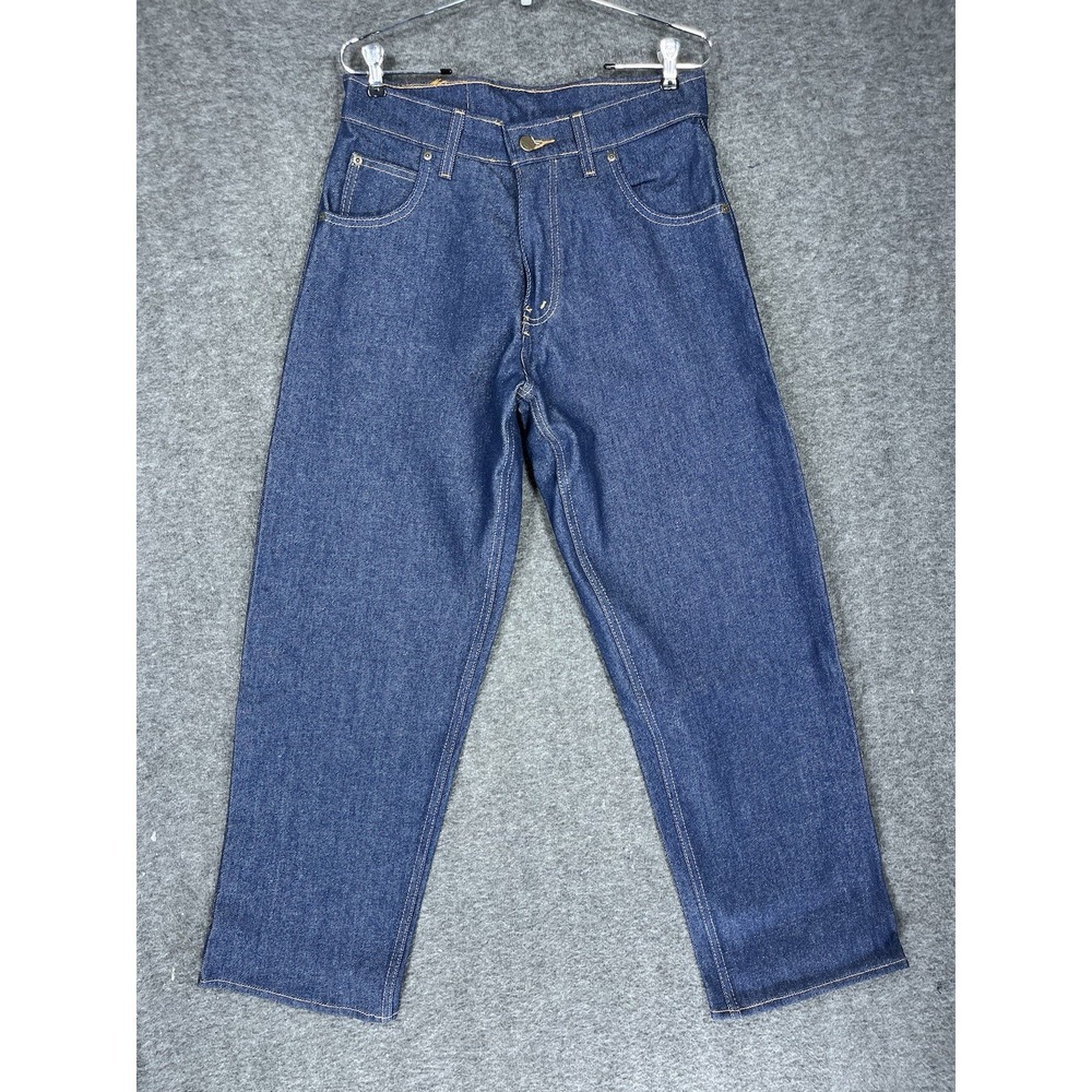 Vintage Prison Blues Denim Jeans Mens 31x29 Made USA Raw 90s Prsn Blu